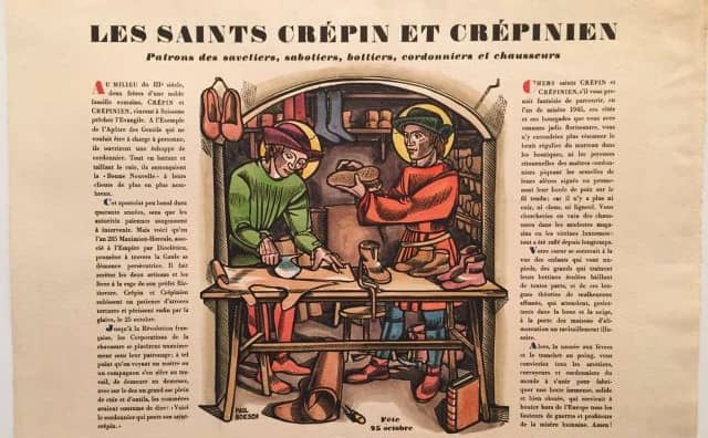 Saint Crépin : Le saint du 25 octobre