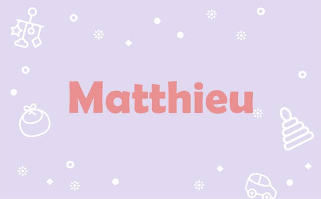 Prière pour les Matthieu :