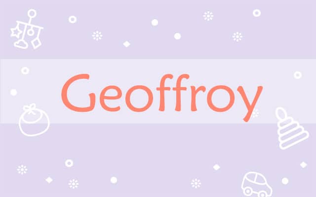 Prière pour les Geoffroy :
