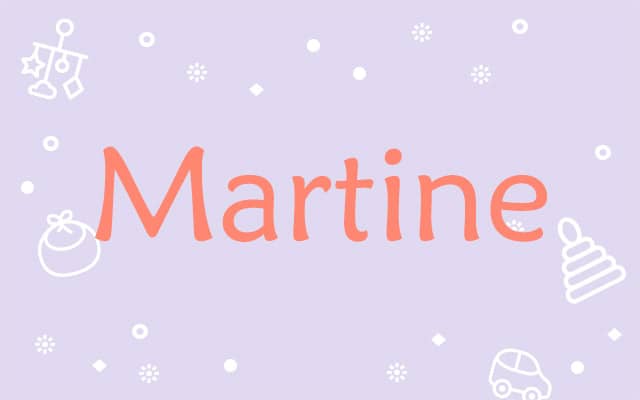 Prière pour les Martine :