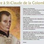 Carte de prière de Saint Claude la Colombière :