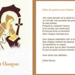 Carte de Prière de Guérison personnalisée pour Gaston :