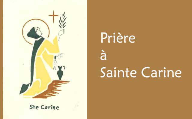 Prière à sainte Carine