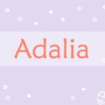 Prière pour les Adalia :