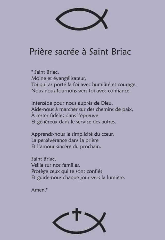 Le texte sacré de saint Briac